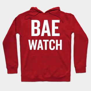 Bae Watch (White) Hoodie